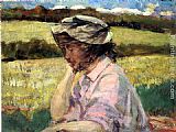 James Carroll Beckwith Famous Paintings - Lost in Thought